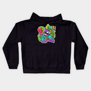 Alfabet Monster W Kids Hoodie